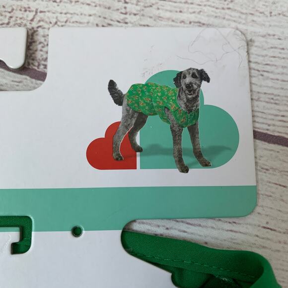 Boots & Barkley Green Floral Pet Dog Dress Size Medium Up to 40lbs - Picture 11 of 12